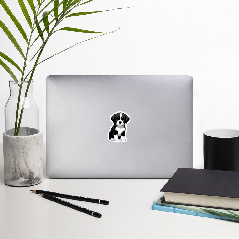 Custom pup bubble-free stickers