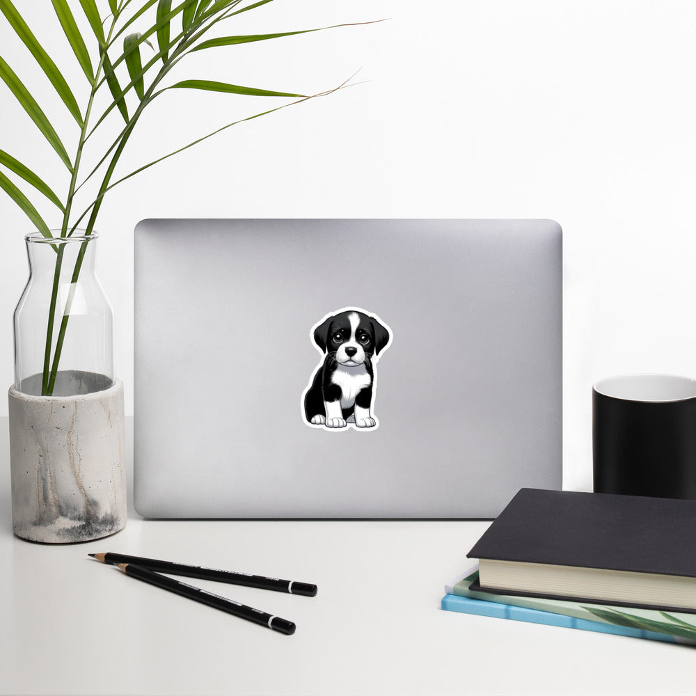 Custom pup bubble-free stickers