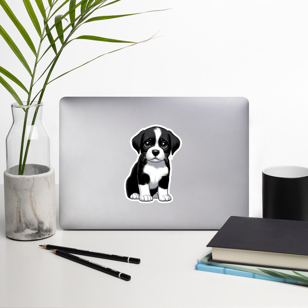 Custom pup bubble-free stickers