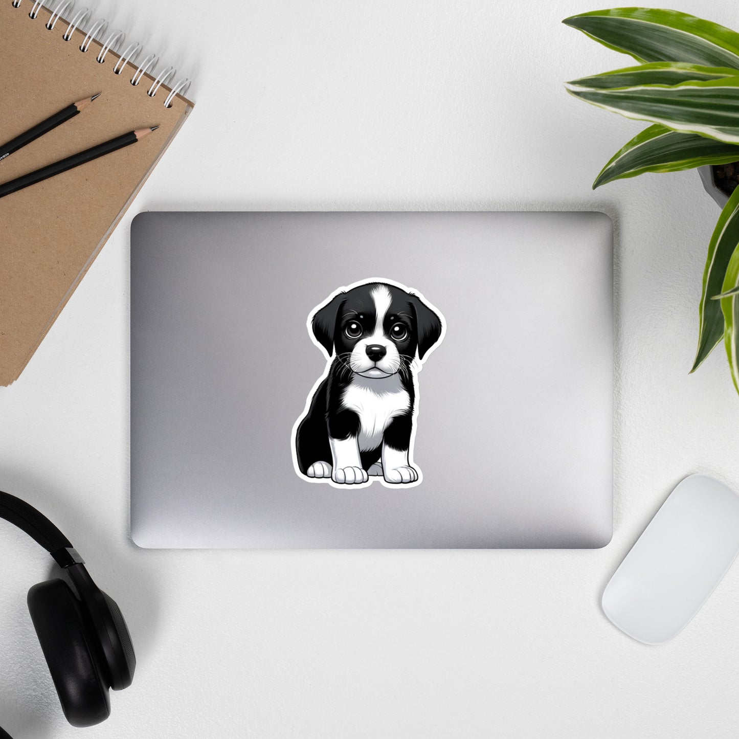 Custom pup bubble-free stickers