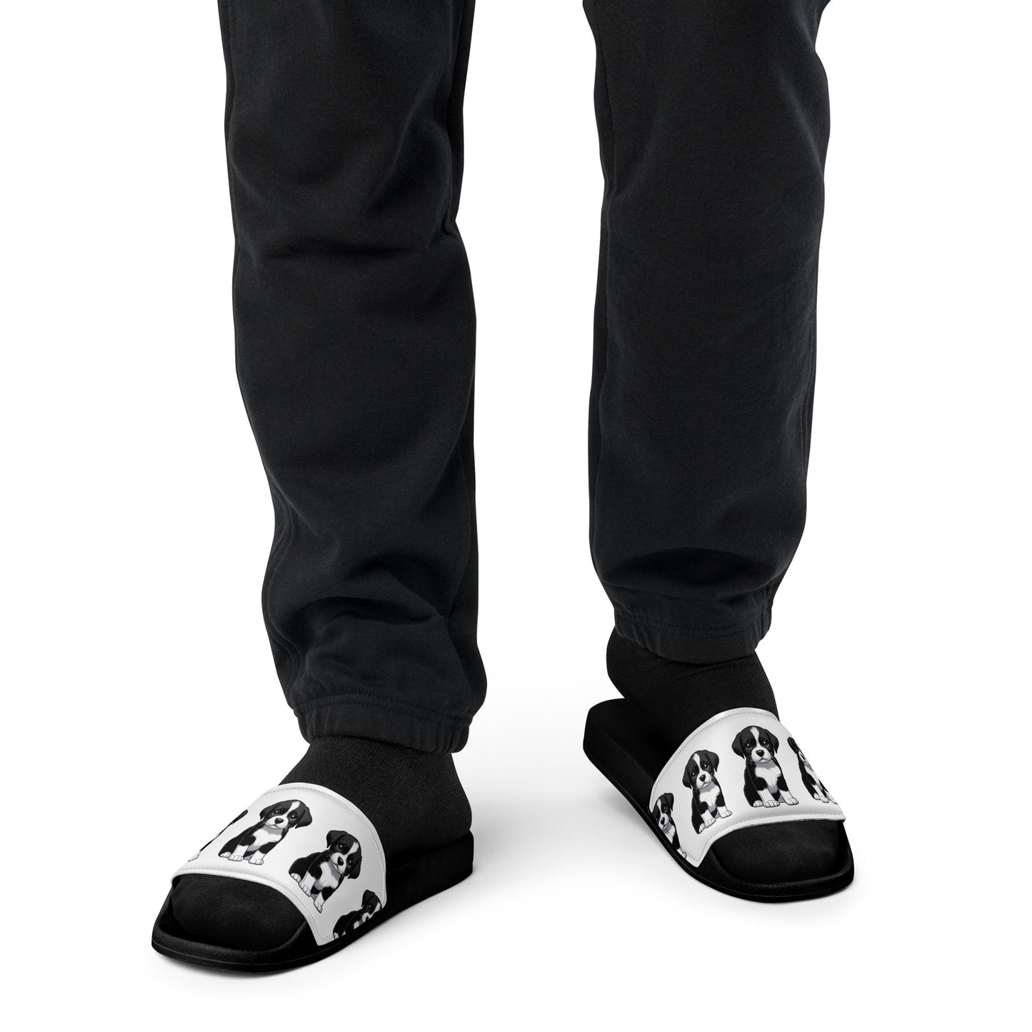 Custom pup men's slides