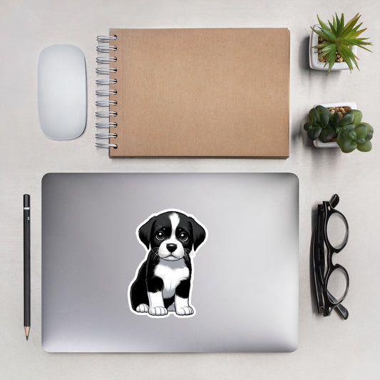 Custom pup bubble-free stickers